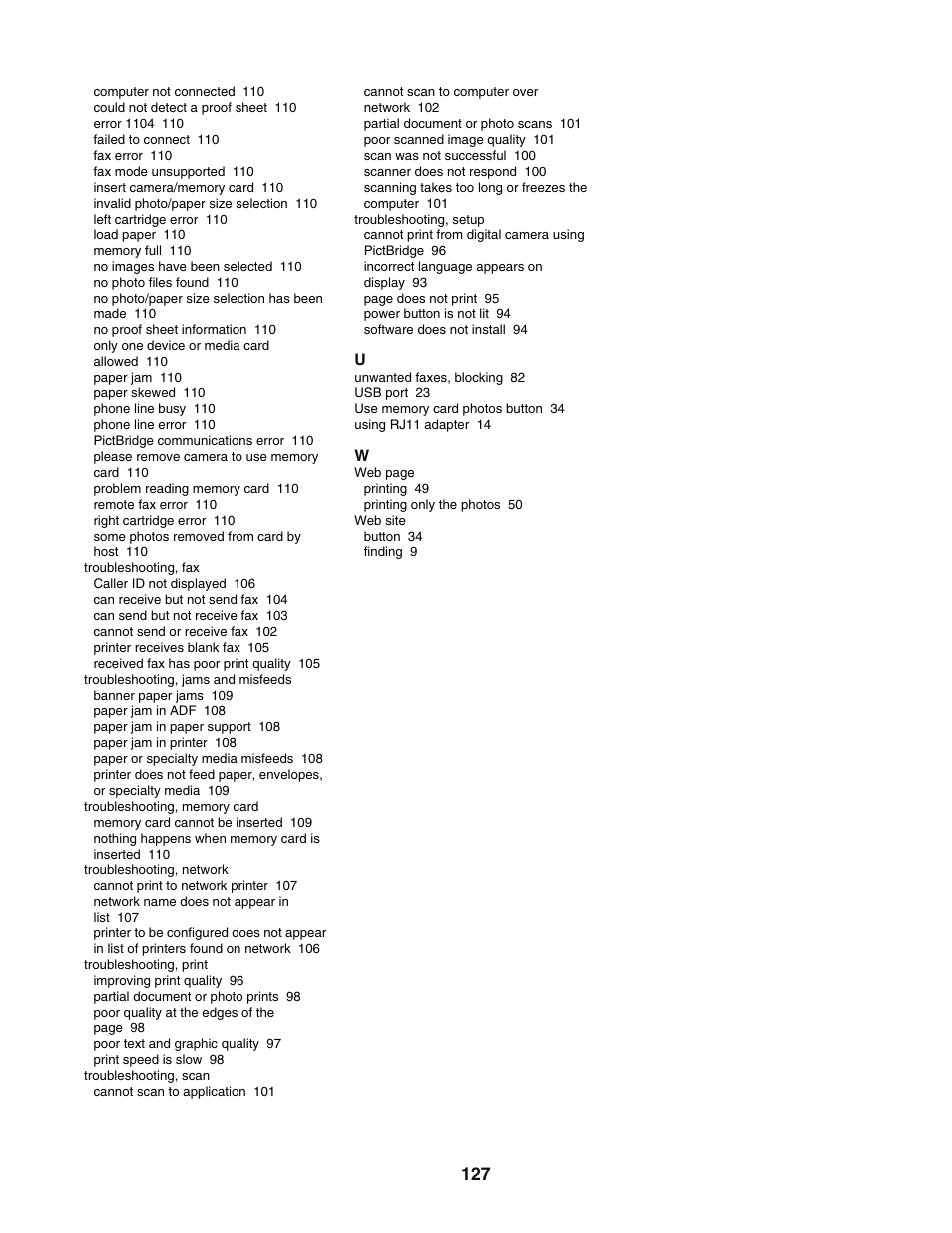 Lexmark 5400 User Manual | Page 127 / 127