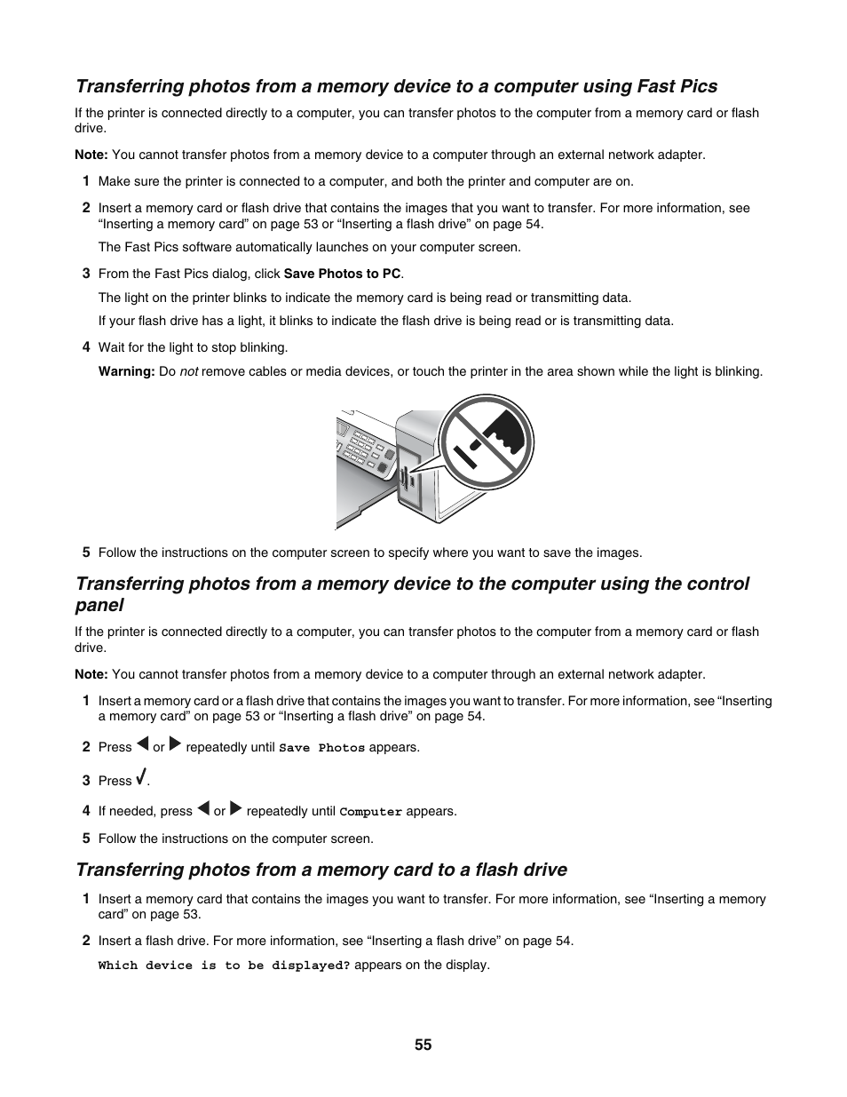 Lexmark 5400 User Manual | Page 55 / 127