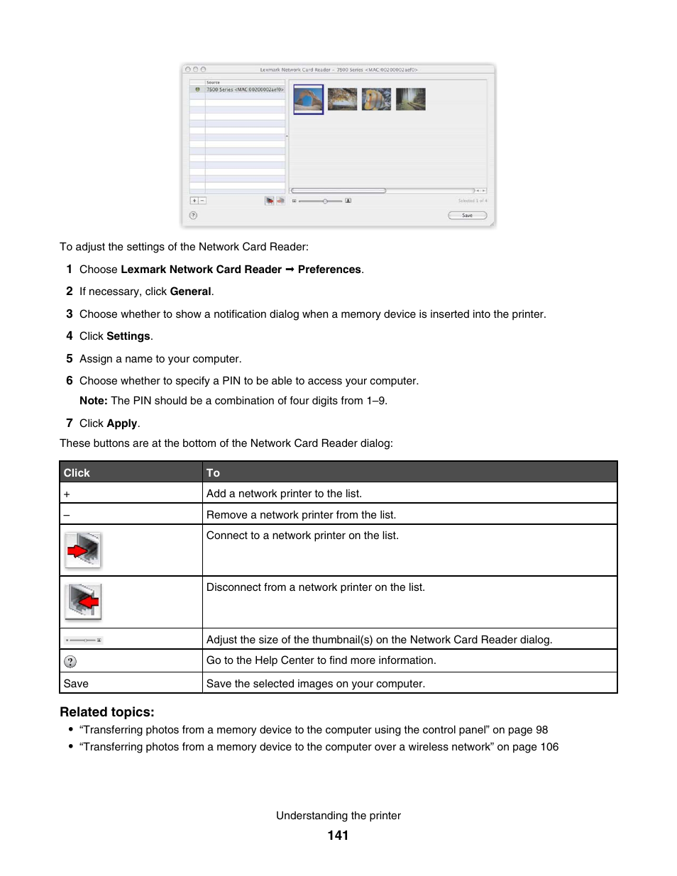 Lexmark 7500 Series User Manual | Page 141 / 227
