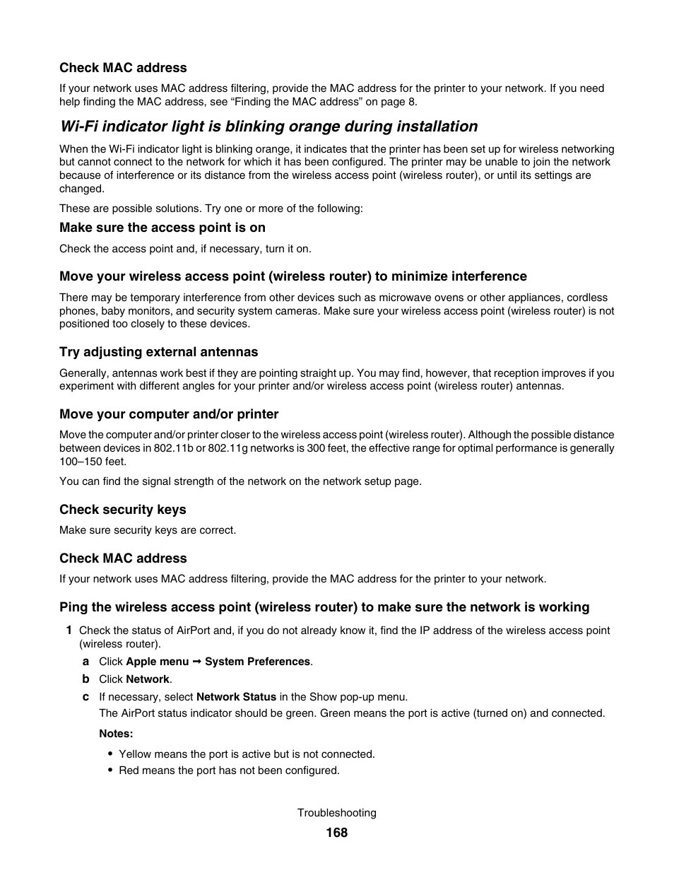 Lexmark 7500 Series User Manual | Page 168 / 227