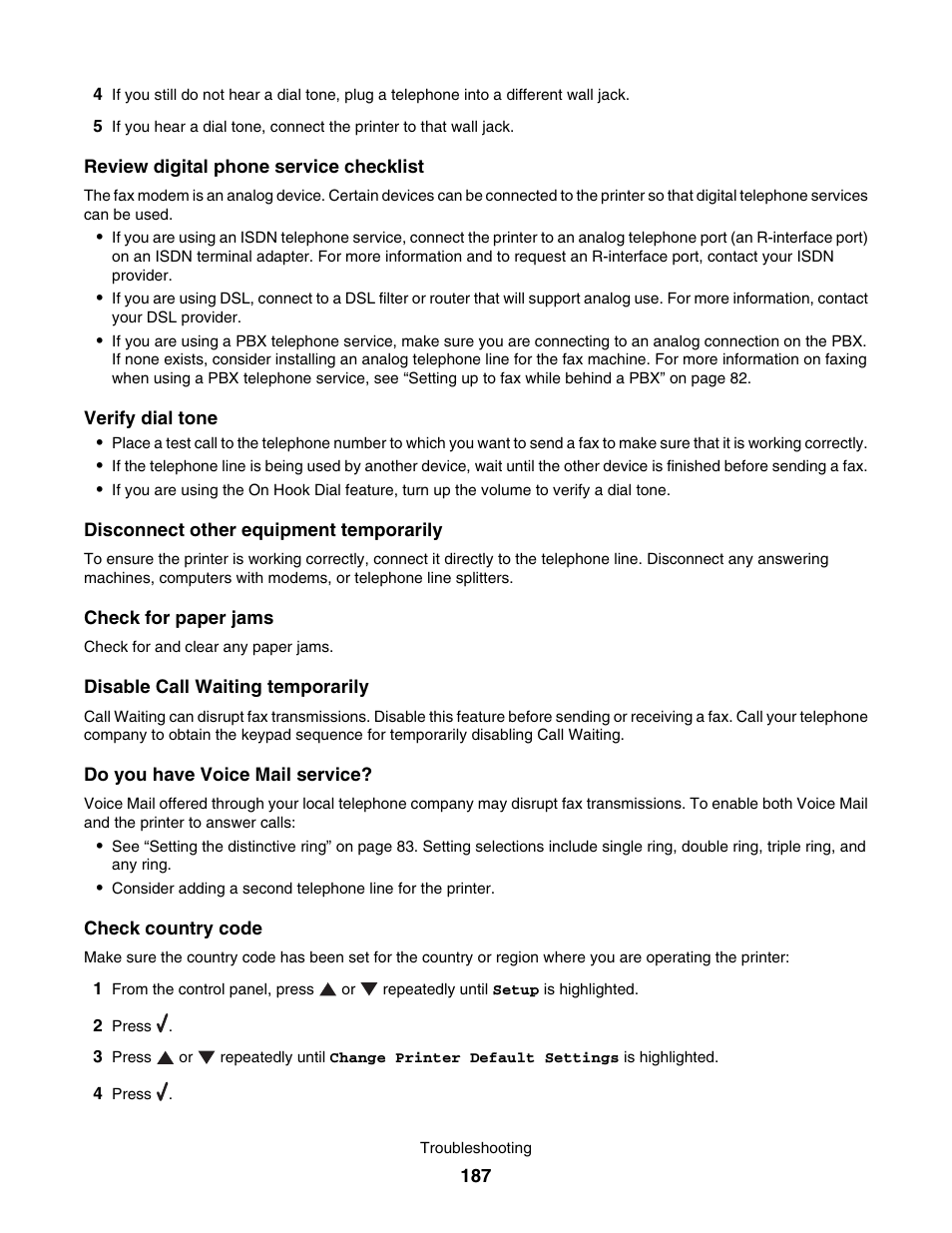Lexmark 7500 Series User Manual | Page 187 / 227