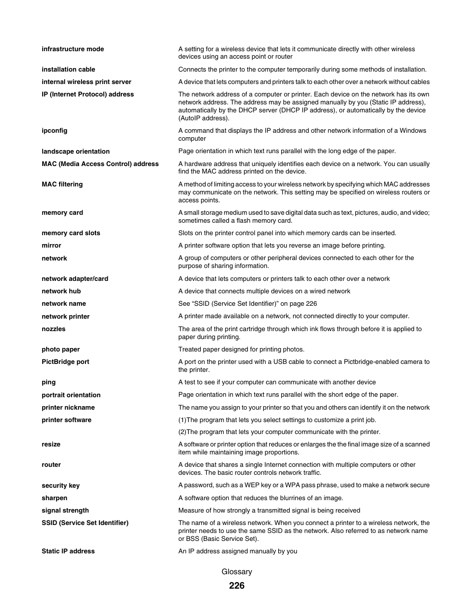 Lexmark 7500 Series User Manual | Page 226 / 227