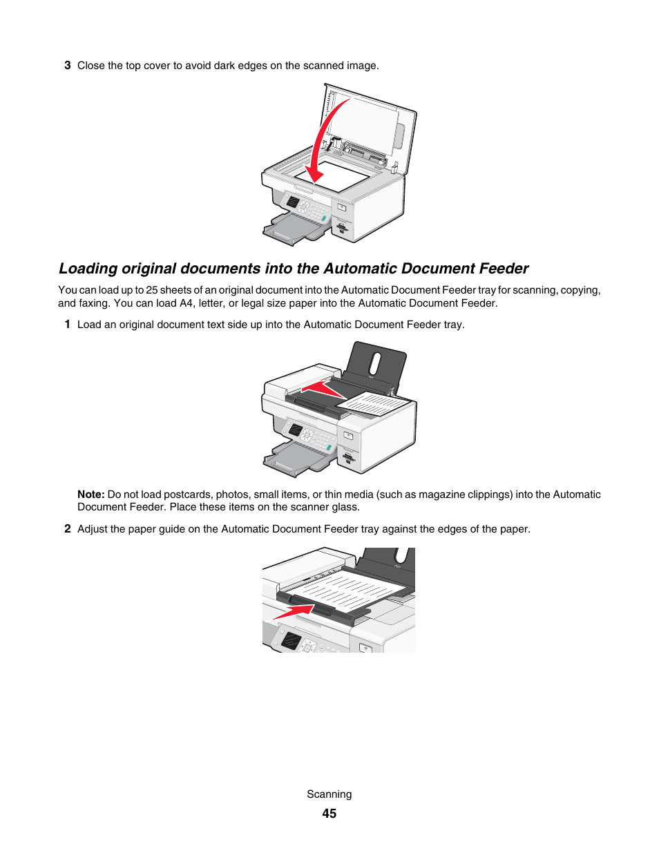 Lexmark 7500 Series User Manual | Page 45 / 227