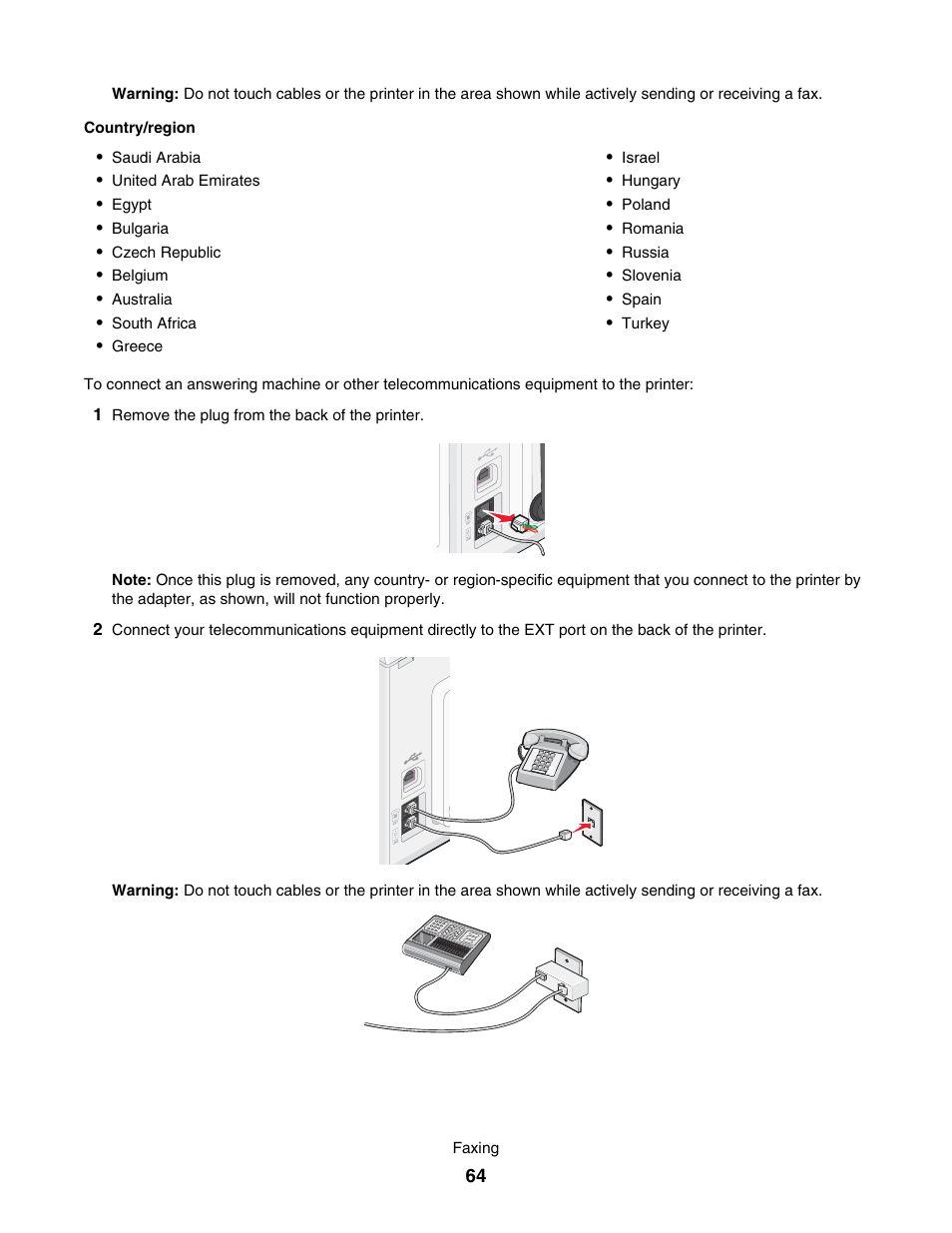 Lexmark 7500 Series User Manual | Page 64 / 227