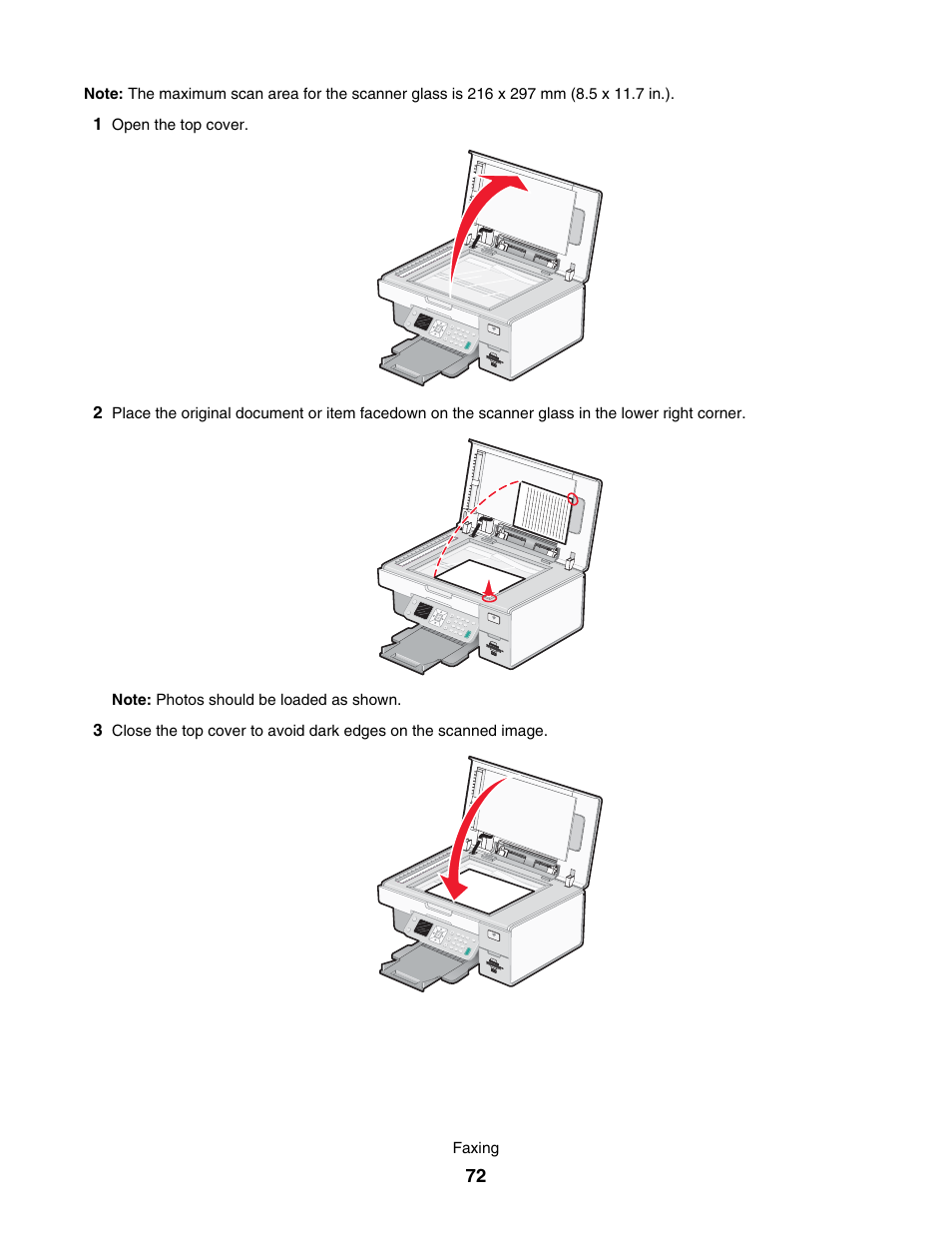 Lexmark 7500 Series User Manual | Page 72 / 227