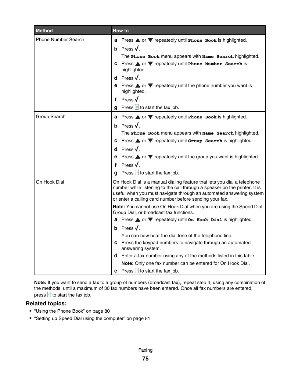 Lexmark 7500 Series User Manual | Page 75 / 227