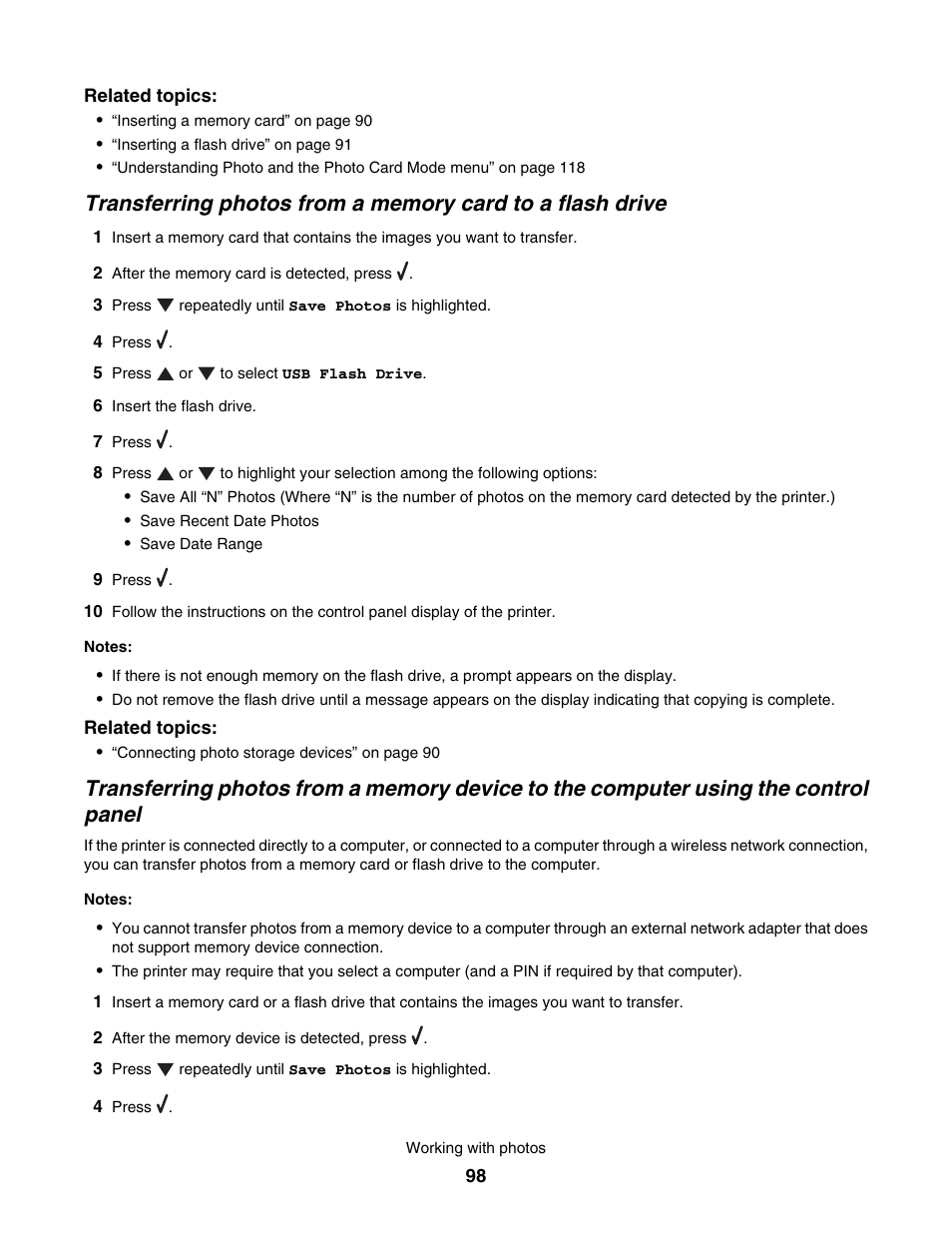 Lexmark 7500 Series User Manual | Page 98 / 227