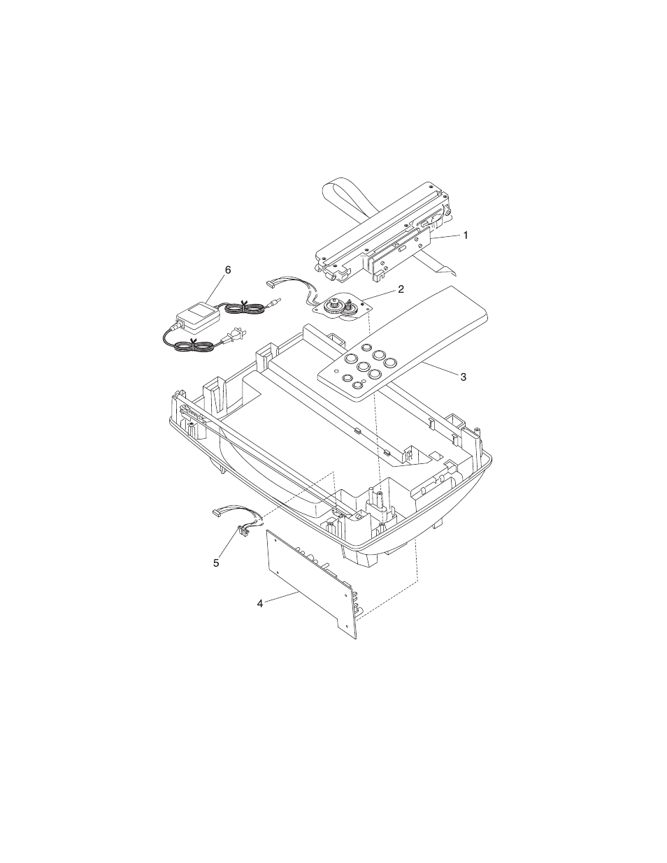 Assembly 3: electronics | Lexmark X73 4402-001 User Manual | Page 60 / 64