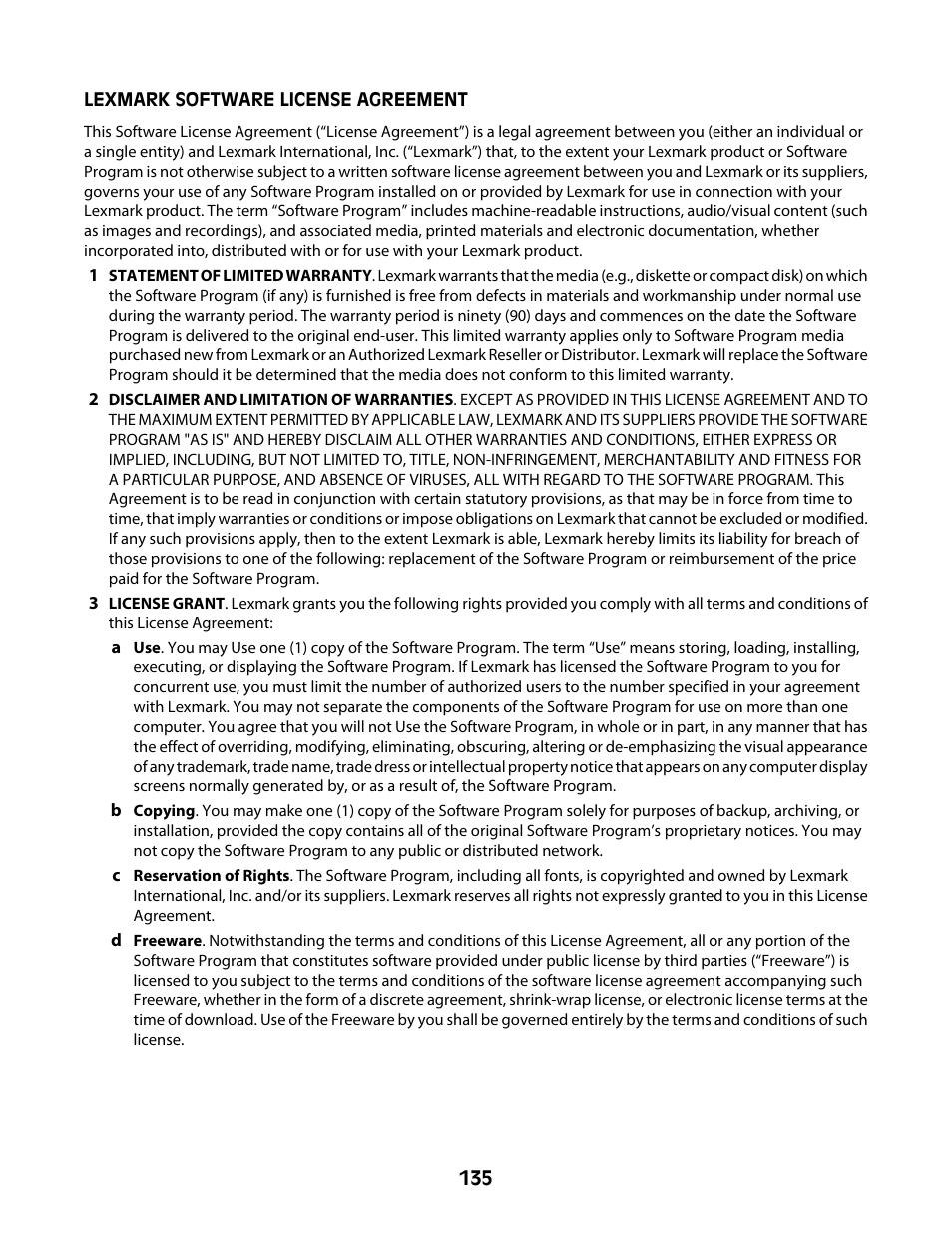 Lexmark 4600 Series User Manual | Page 135 / 144