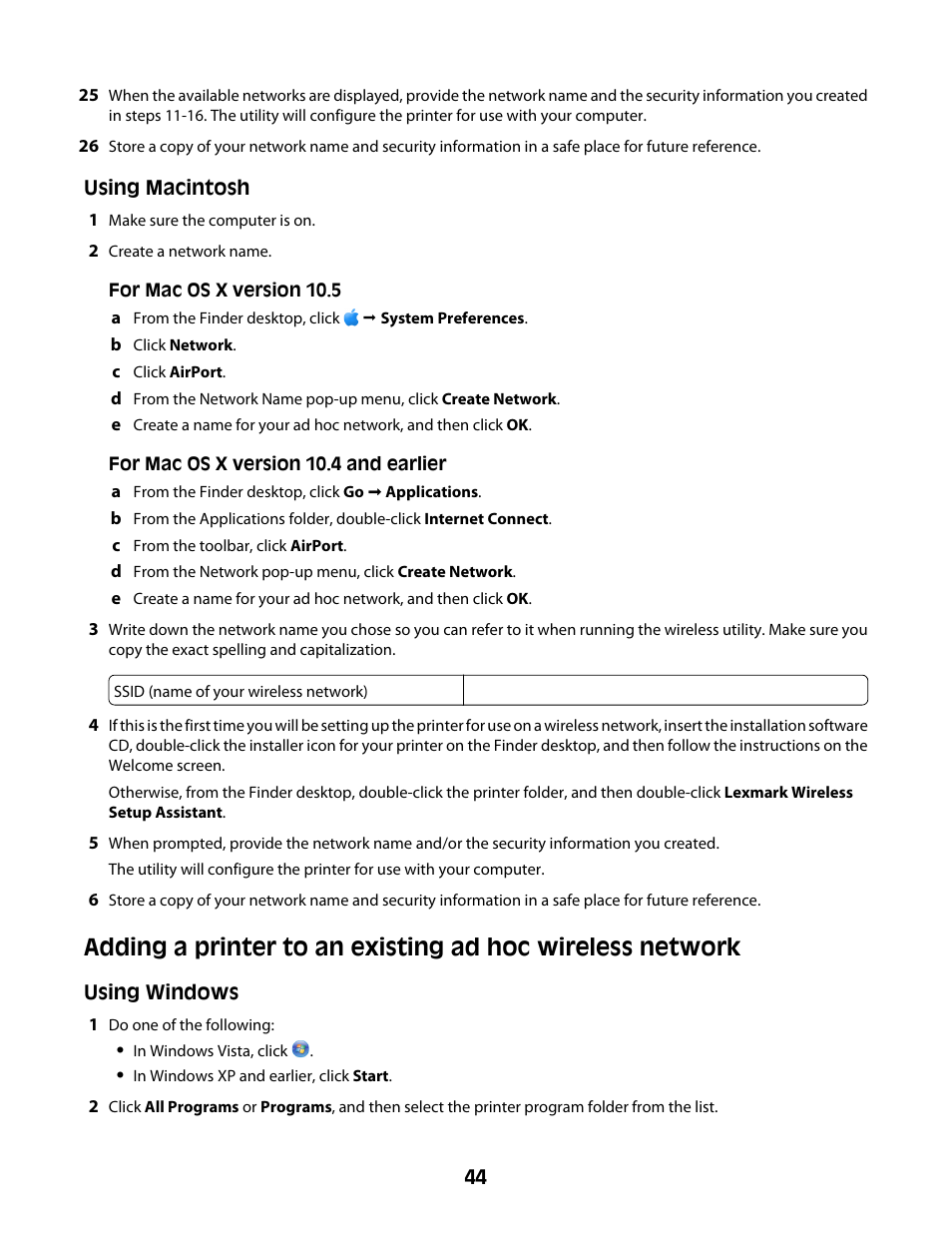 Lexmark 4600 Series User Manual | Page 44 / 144