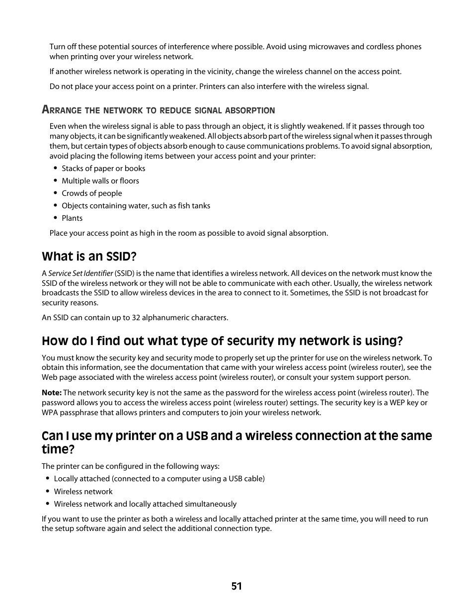 What is an ssid | Lexmark 4600 Series User Manual | Page 51 / 144