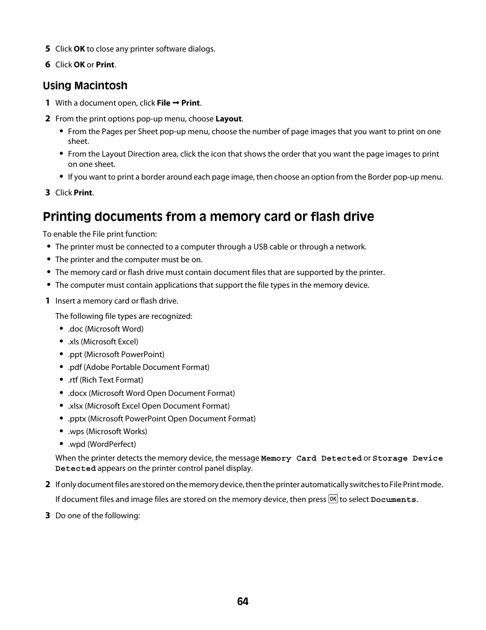 Lexmark 4600 Series User Manual | Page 64 / 144