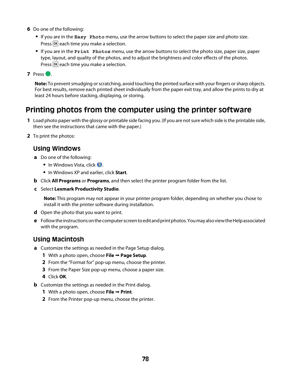 Lexmark 4600 Series User Manual | Page 78 / 144