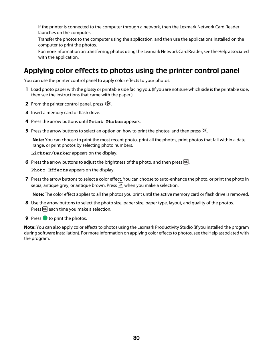 Lexmark 4600 Series User Manual | Page 80 / 144