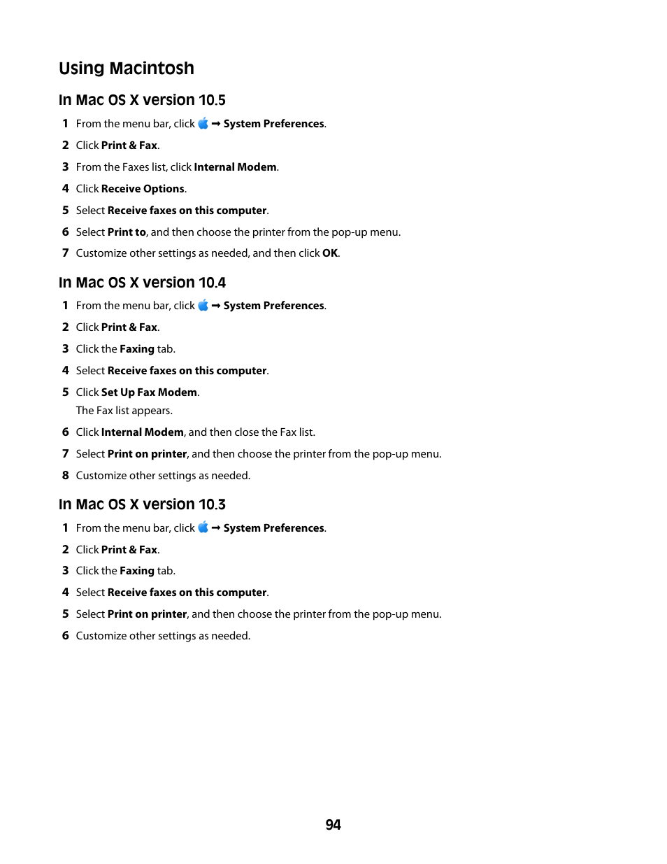 Using macintosh | Lexmark 4600 Series User Manual | Page 94 / 144