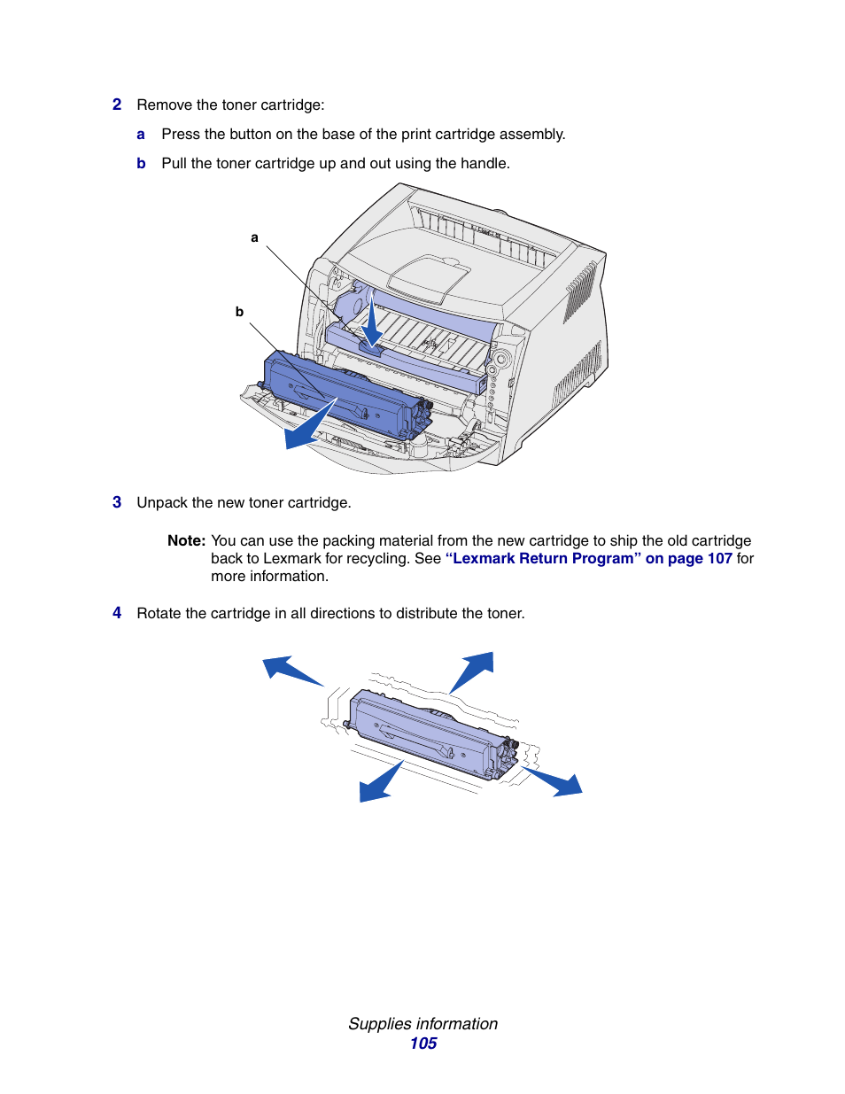 Lexmark E234 User Manual | Page 105 / 123