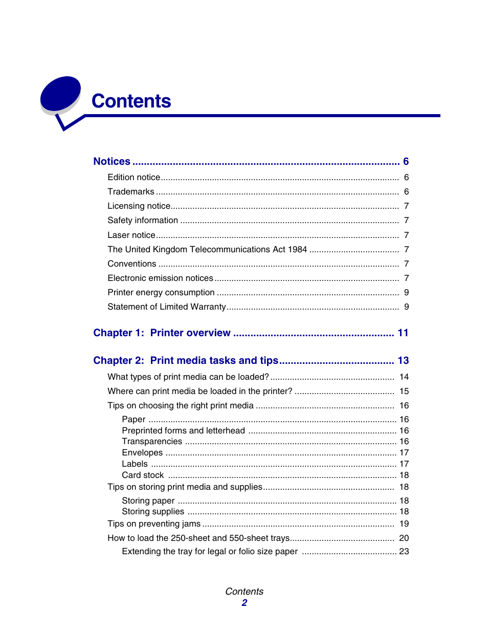 Lexmark E234 User Manual | Page 2 / 123