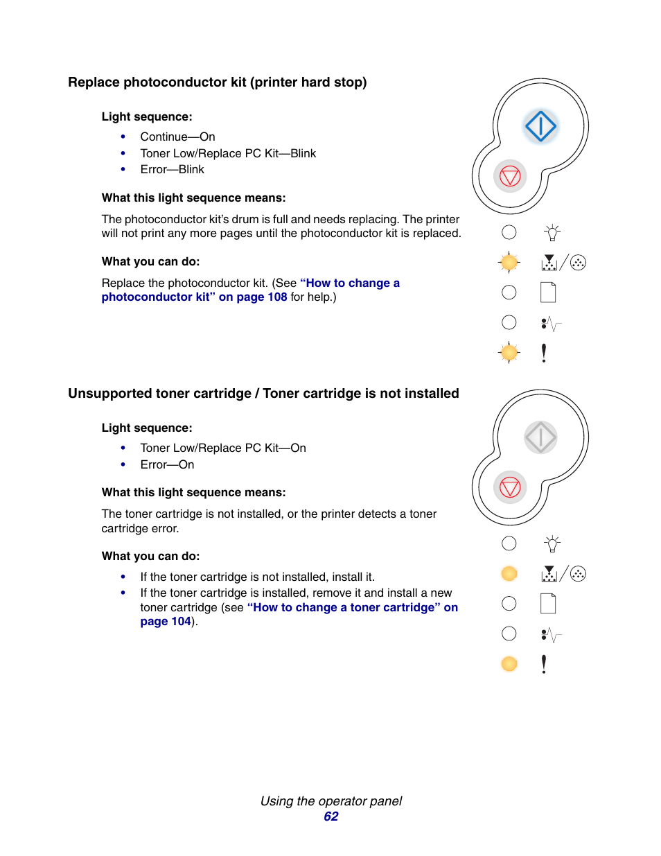 Lexmark E234 User Manual | Page 62 / 123