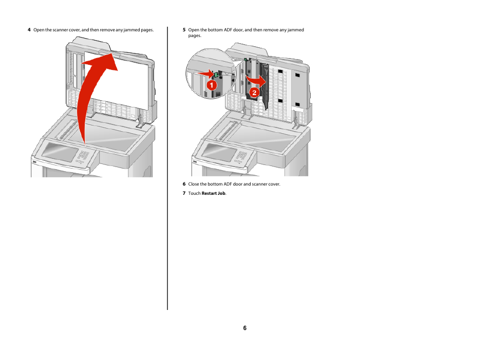 Lexmark X65x User Manual | Page 6 / 6