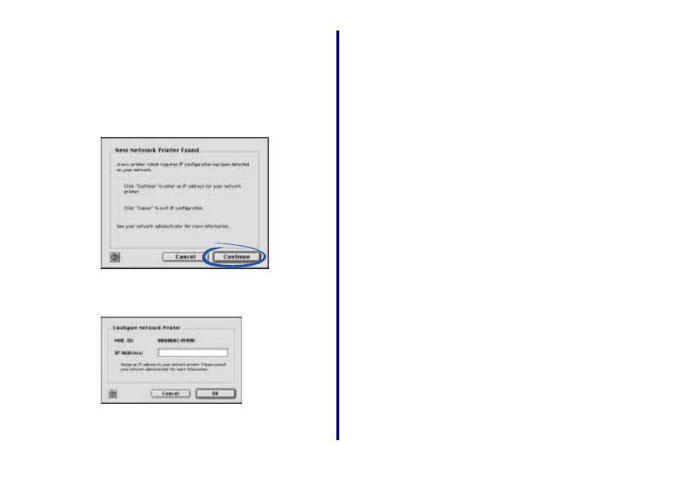 The new network printer found screen appears, The printer selection screen appears, My network printer will not print | Lexmark N1 User Manual | Page 23 / 37