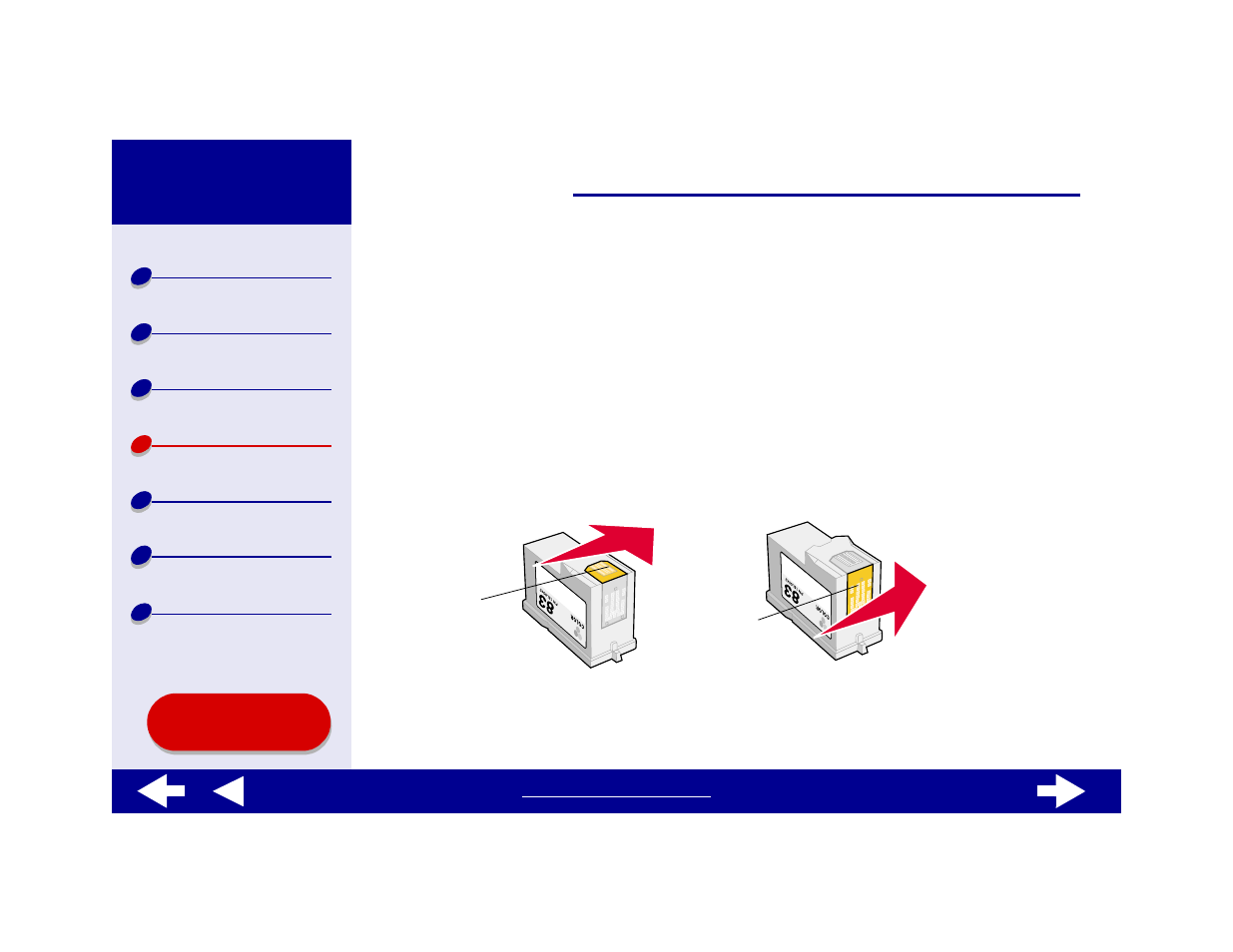 Wiping the print cartridge nozzles and contacts, Wiping the print cartridge nozzles and, Contacts | Lexmark Z55 User Manual | Page 76 / 120