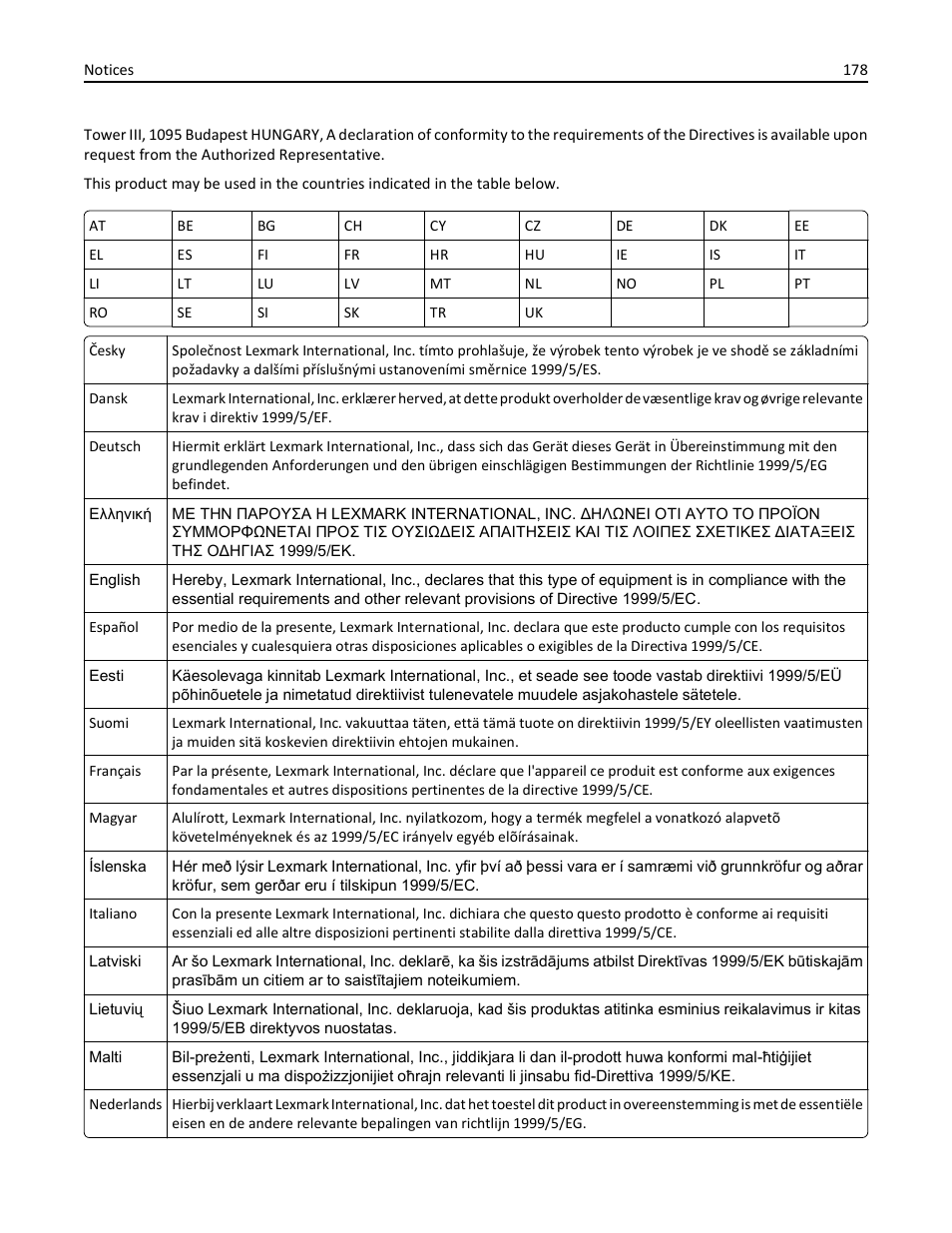 Lexmark S510 User Manual | Page 178 / 189