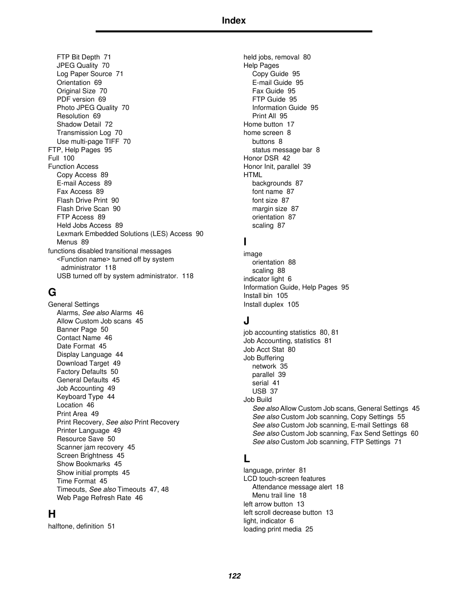 Lexmark 4600MFP User Manual | Page 122 / 128