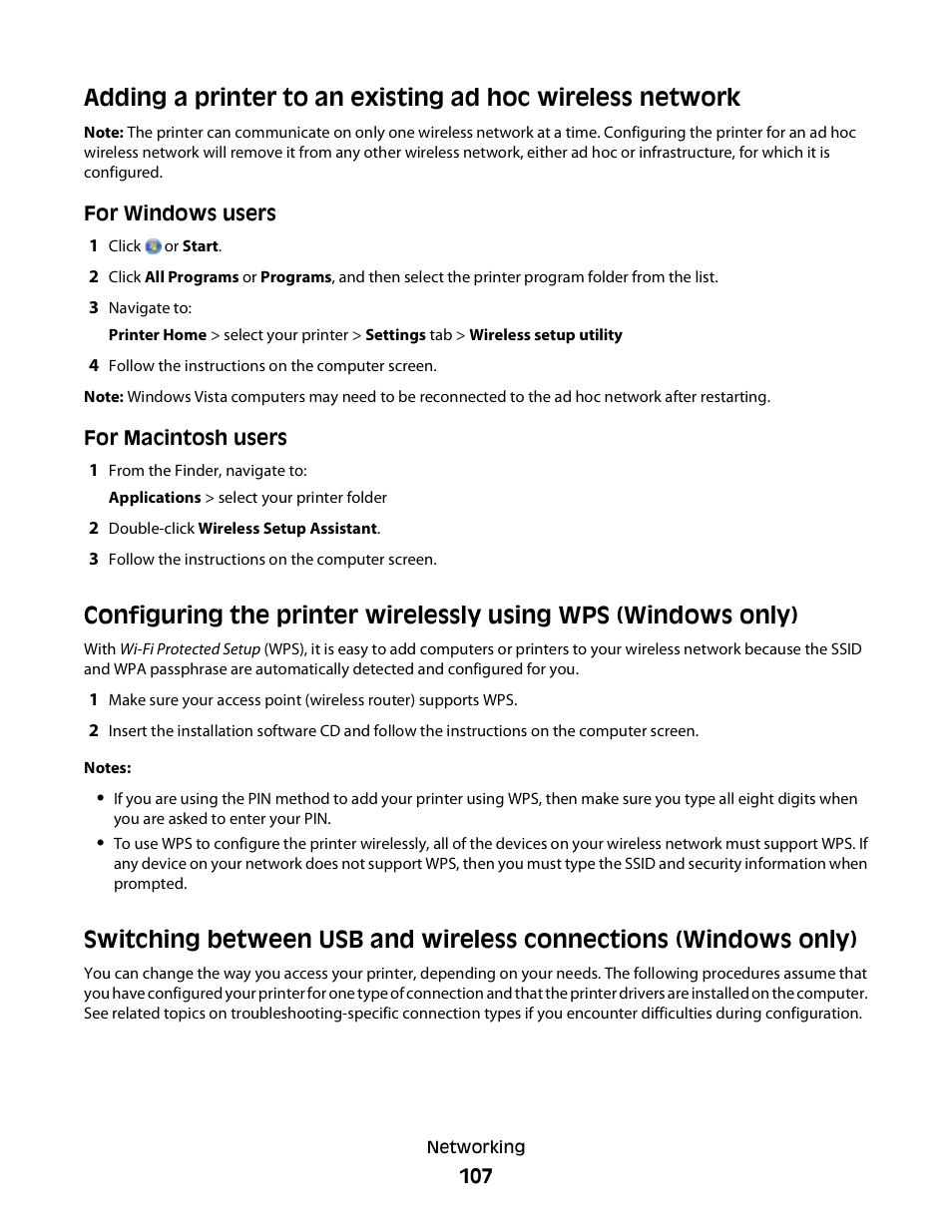 Lexmark S800 User Manual | Page 107 / 197