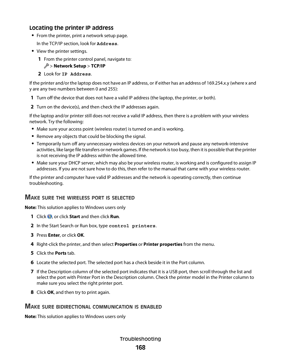 Lexmark S800 User Manual | Page 168 / 197
