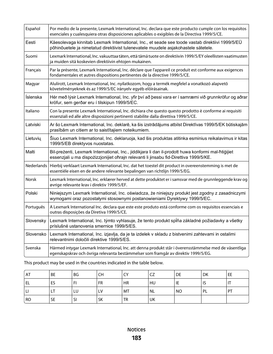 Lexmark S800 User Manual | Page 183 / 197