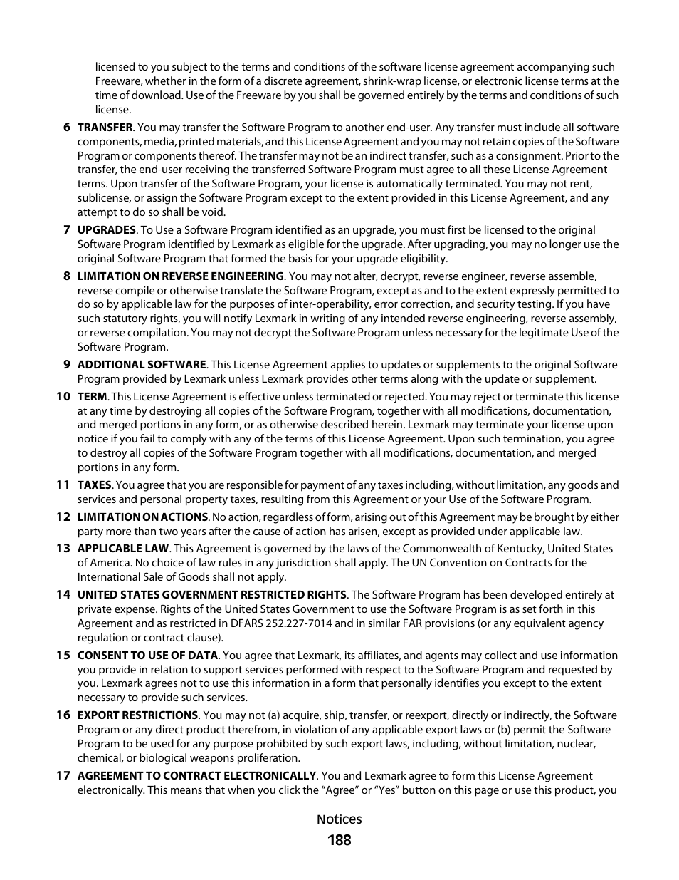 Lexmark S800 User Manual | Page 188 / 197