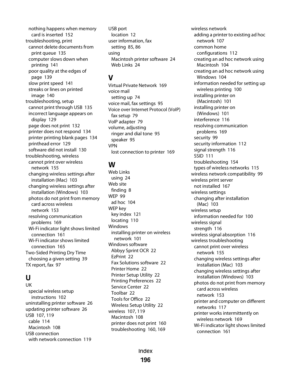 Lexmark S800 User Manual | Page 196 / 197