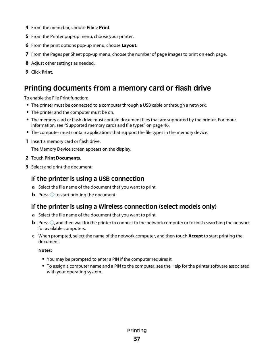 Lexmark S800 User Manual | Page 37 / 197