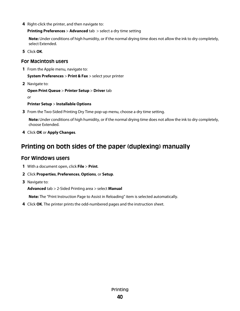 Lexmark S800 User Manual | Page 40 / 197