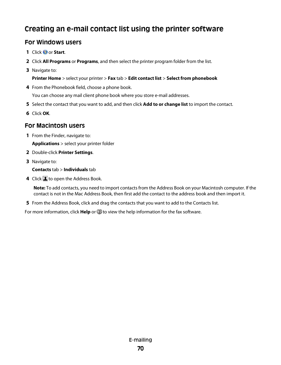 Lexmark S800 User Manual | Page 70 / 197