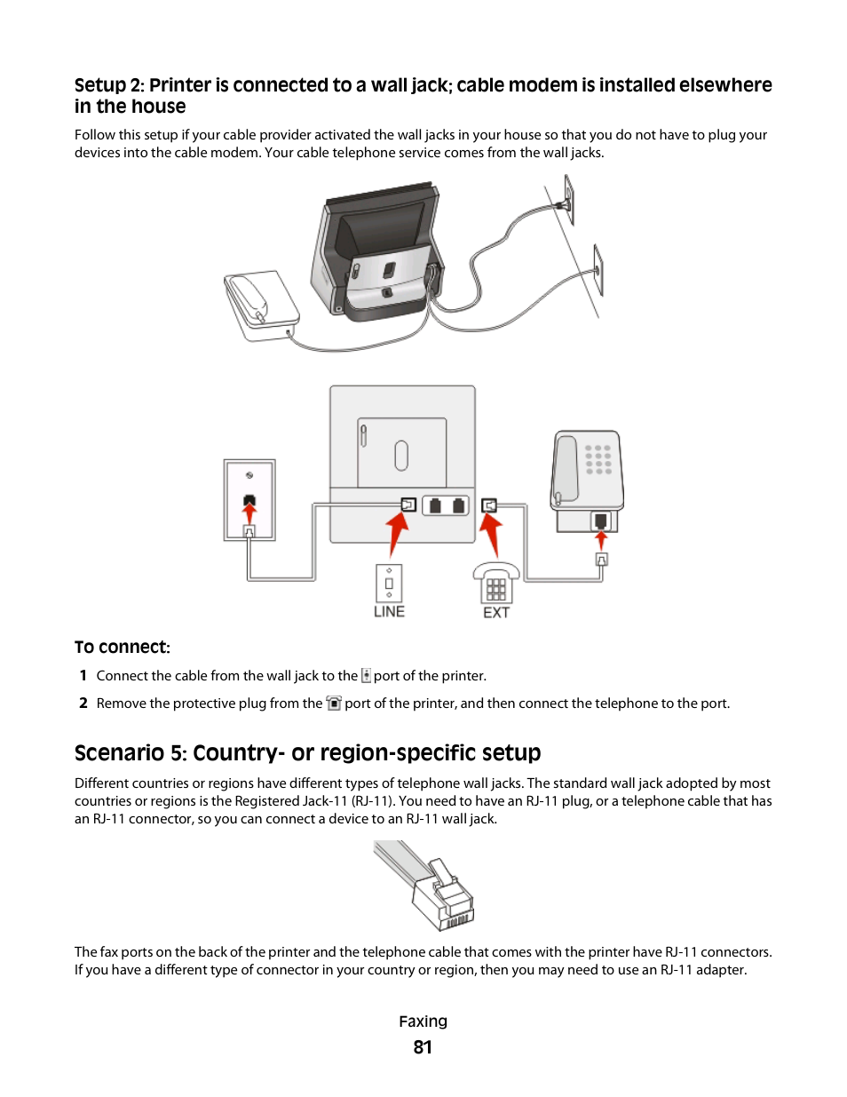 Scenario 5: country- or region-specific setup | Lexmark S800 User Manual | Page 81 / 197