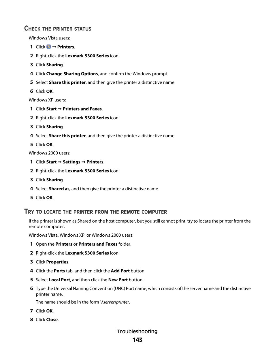 Lexmark 5300 Series User Manual | Page 143 / 194