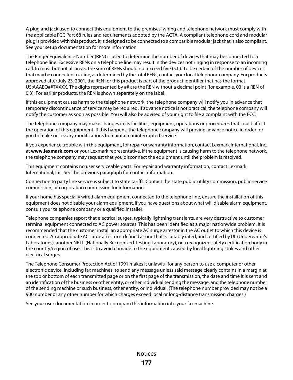Lexmark 5300 Series User Manual | Page 177 / 194