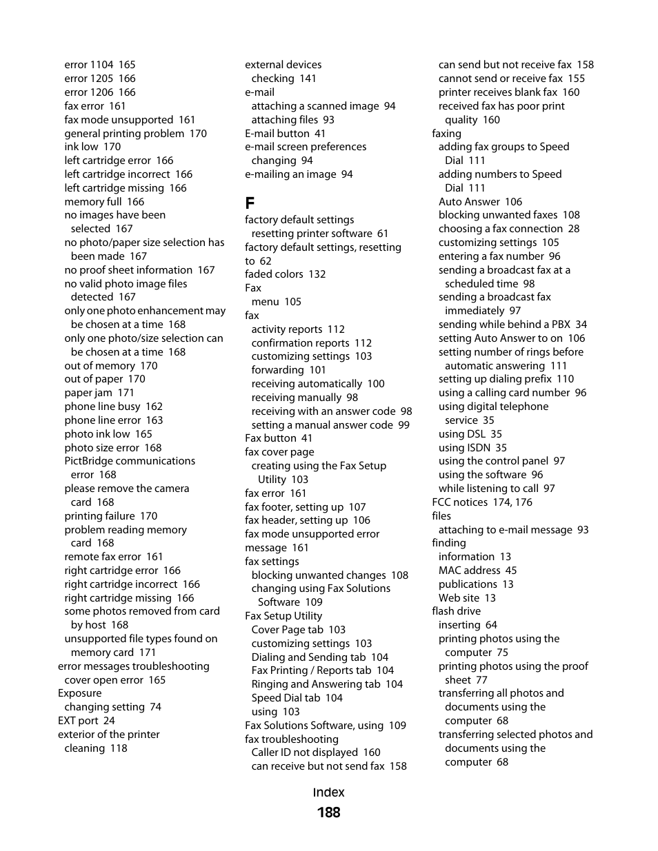 Lexmark 5300 Series User Manual | Page 188 / 194