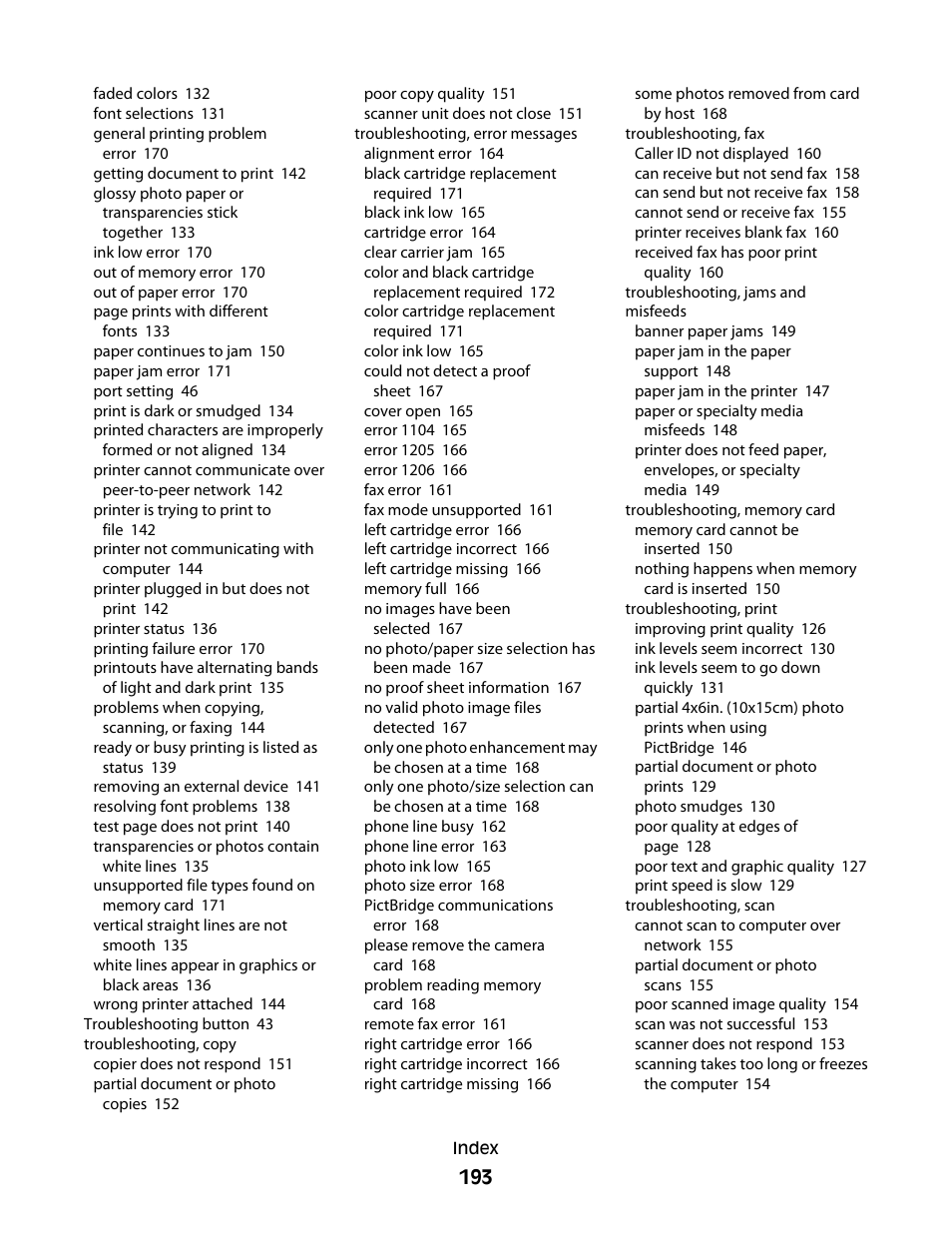 Lexmark 5300 Series User Manual | Page 193 / 194