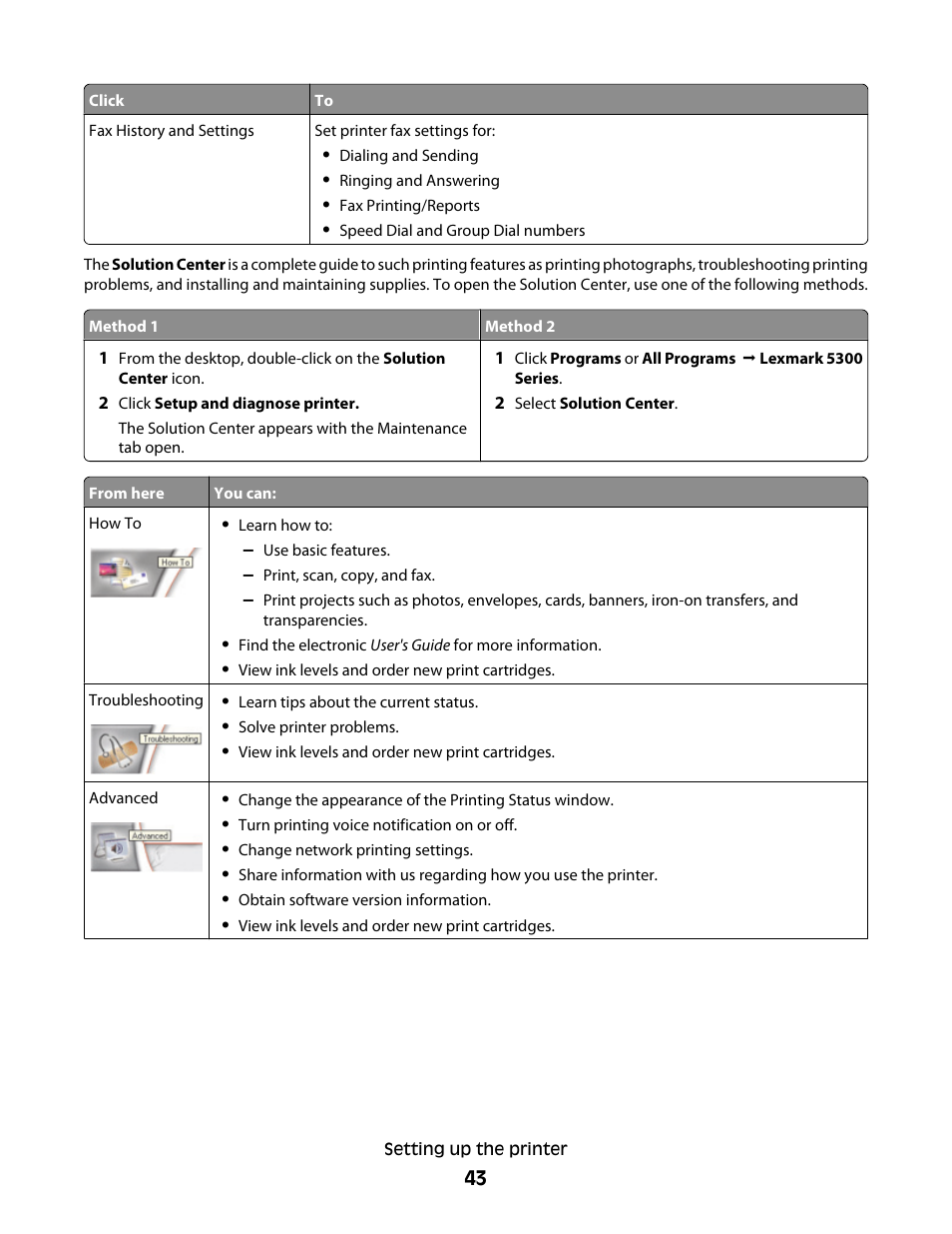 Lexmark 5300 Series User Manual | Page 43 / 194