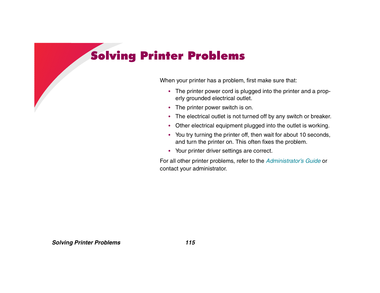 Solving printer problems | Lexmark All in One Printer User Manual | Page 115 / 123