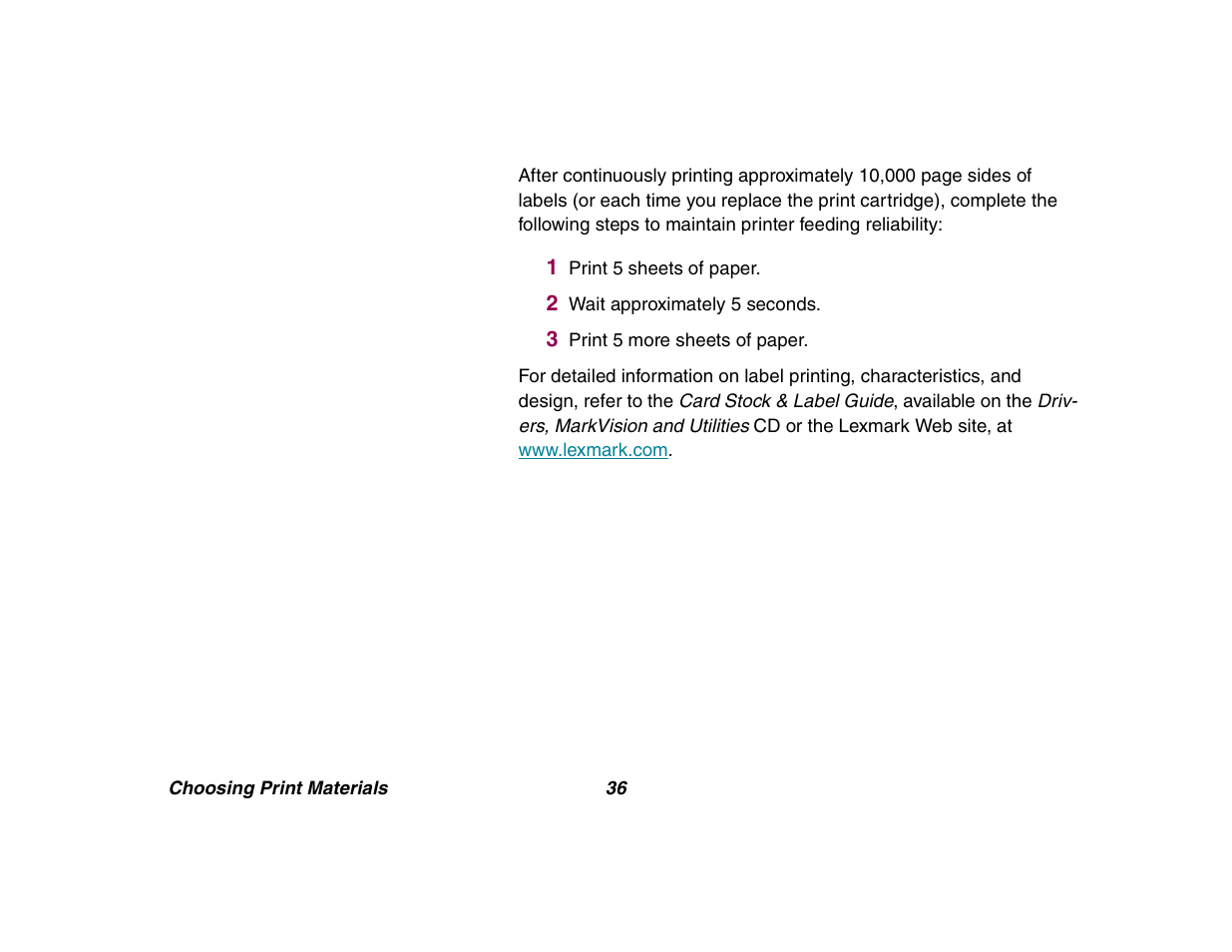 Lexmark All in One Printer User Manual | Page 36 / 123