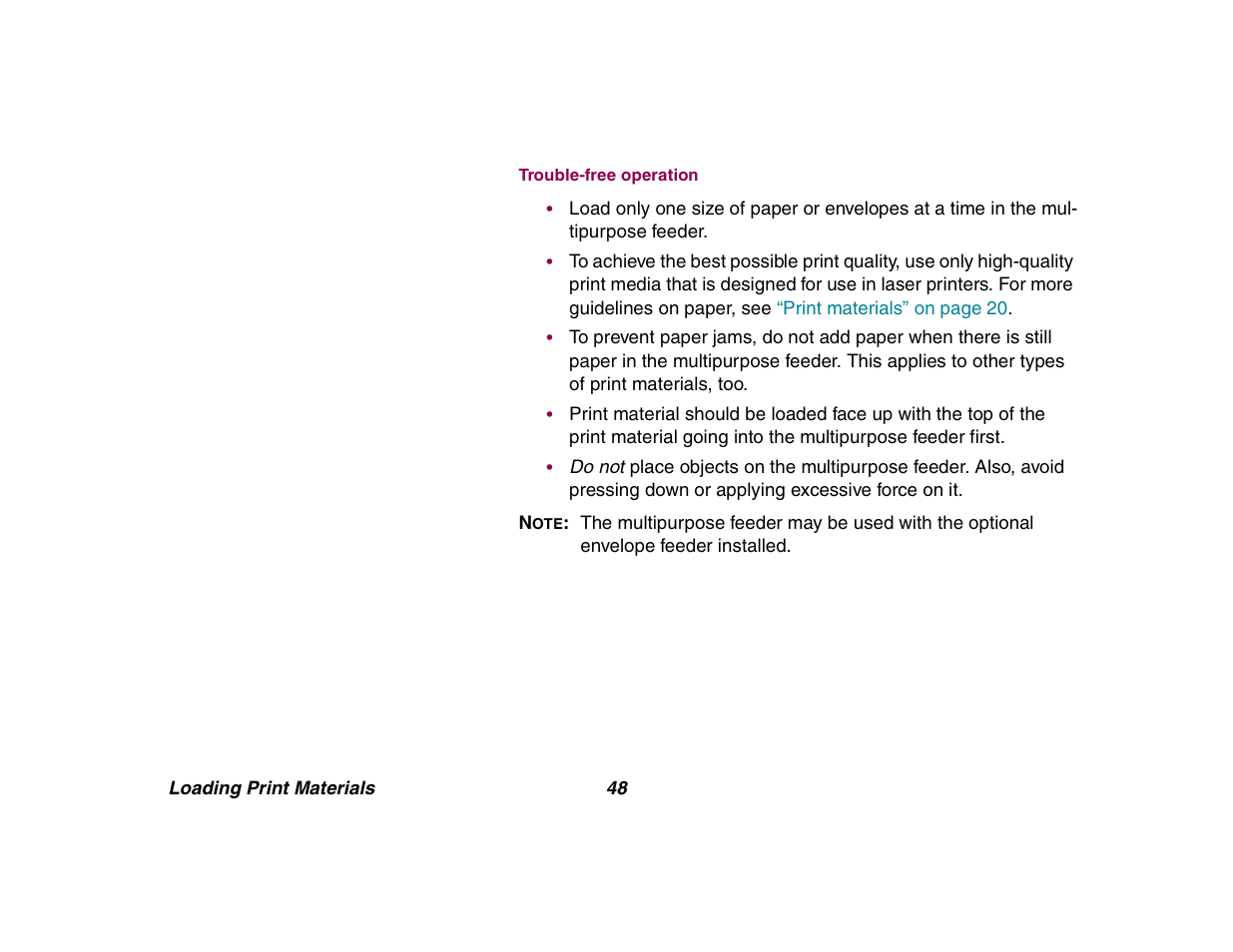 Lexmark All in One Printer User Manual | Page 48 / 123