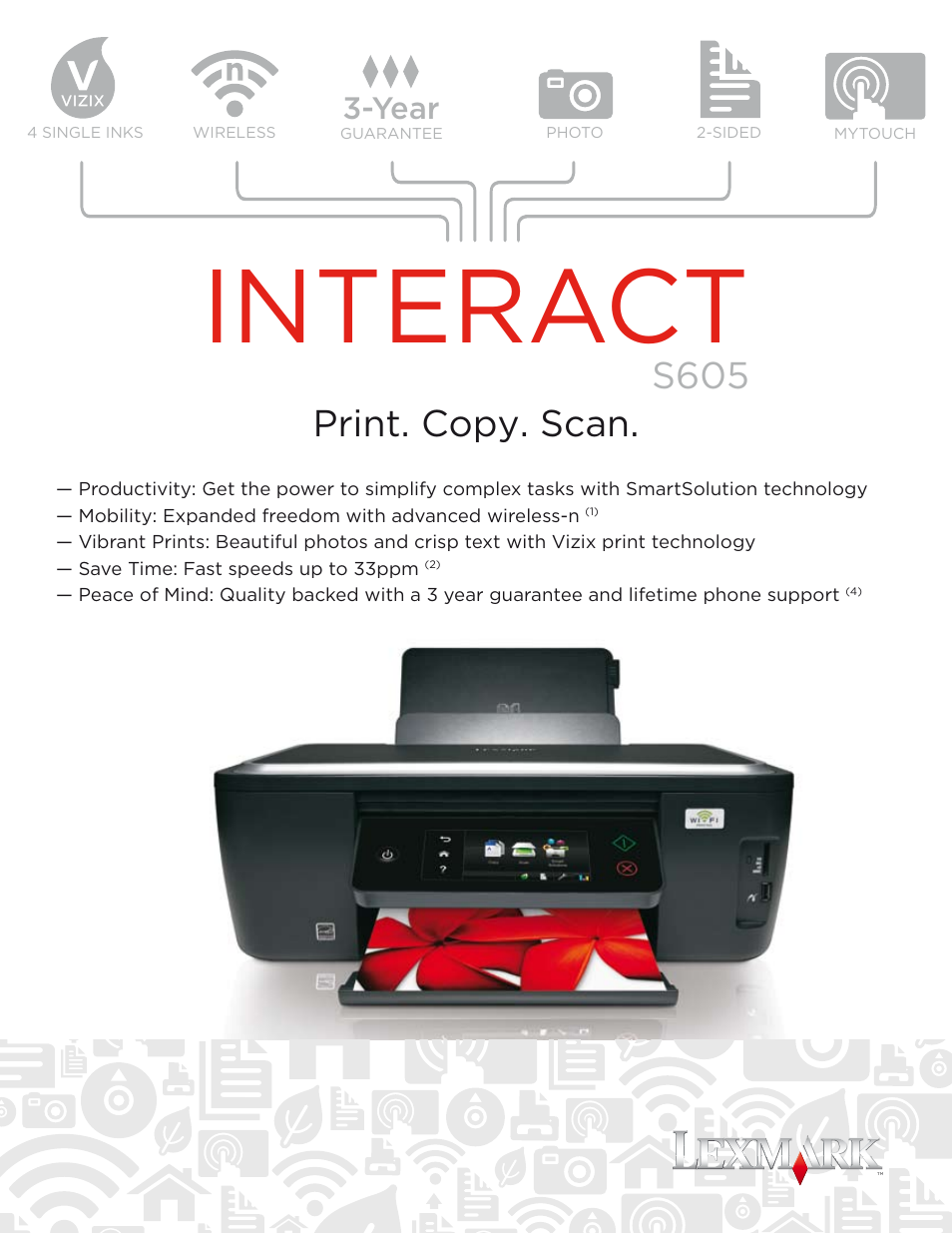 Lexmark INTERACT S605 User Manual | 2 pages