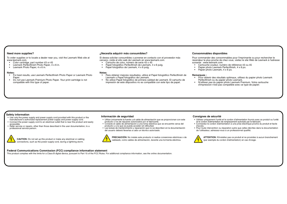 Lexmark 22W0310 User Manual | Page 2 / 2