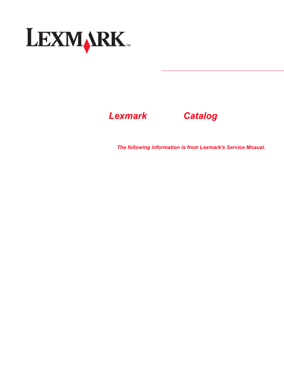 Lexmark 5056 User Manual | 80 pages