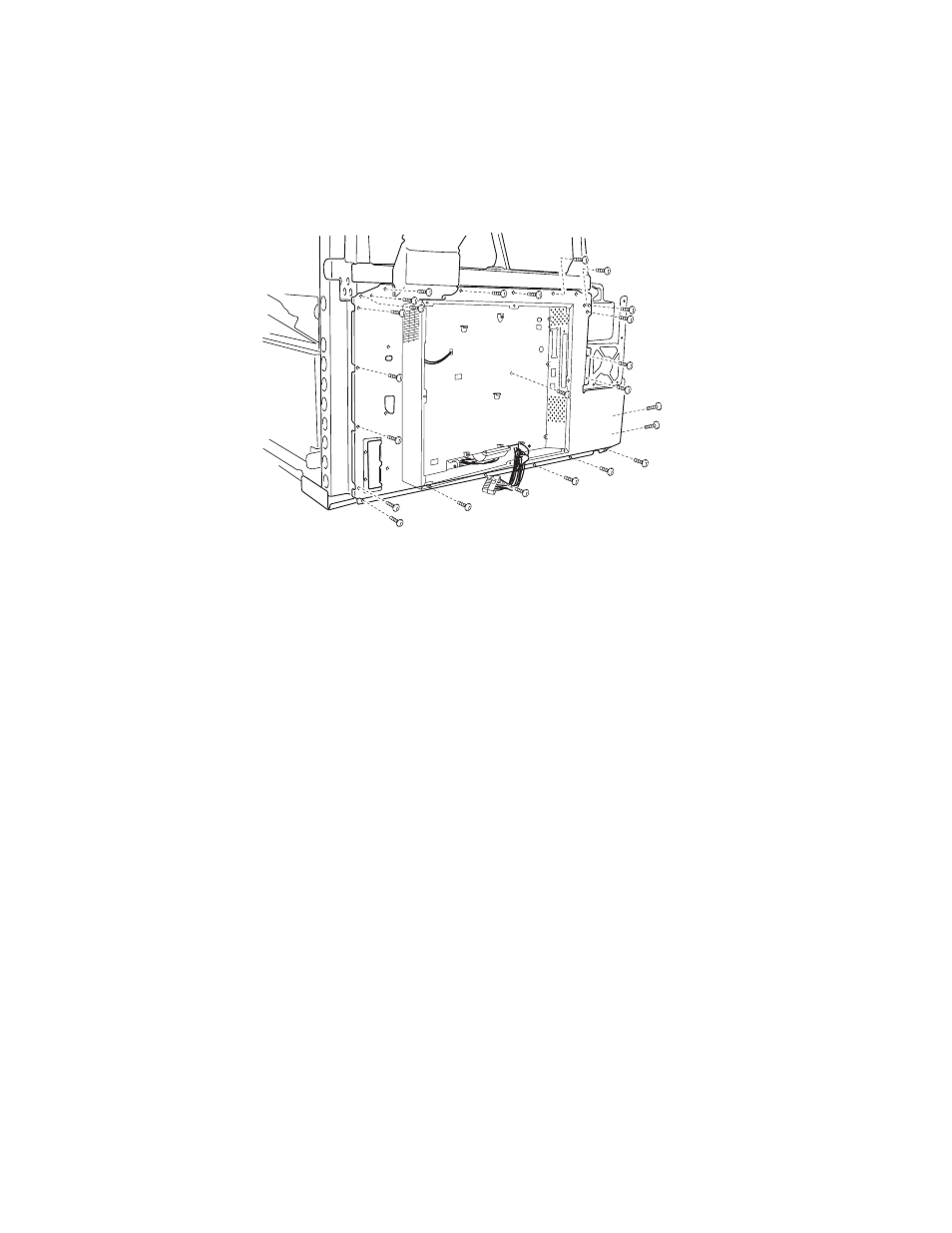 Electronic box removal | Lexmark 5056 User Manual | Page 17 / 80