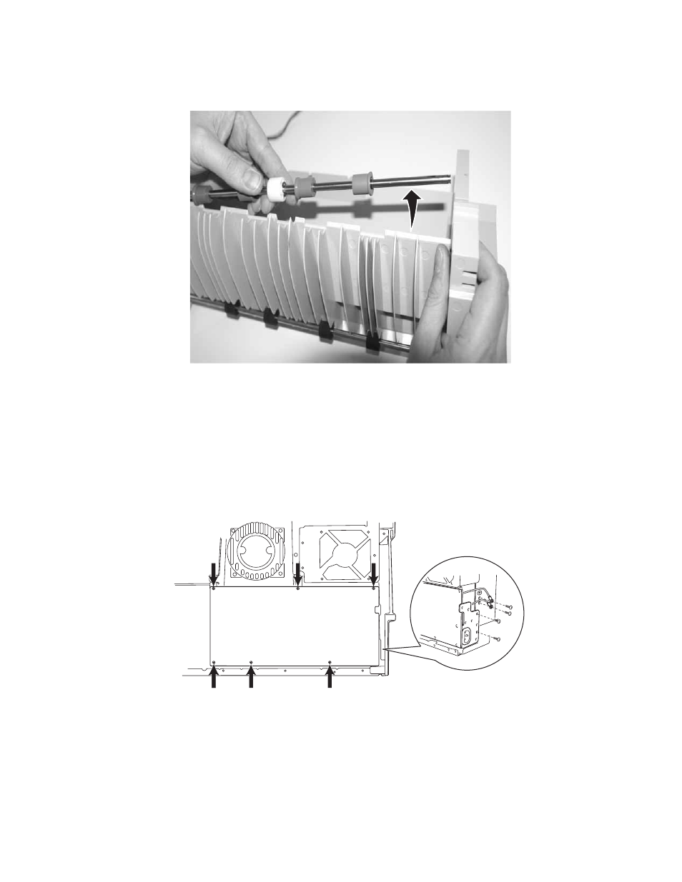 Power supply 1 removal | Lexmark 5056 User Manual | Page 36 / 80