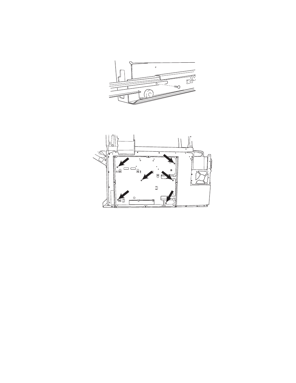 Left slide rail removal, Rip box removal | Lexmark 5056 User Manual | Page 40 / 80